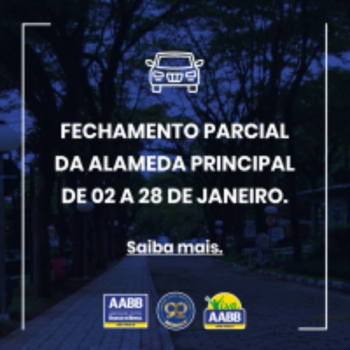 Fechamento Parcial da Alameda Principal